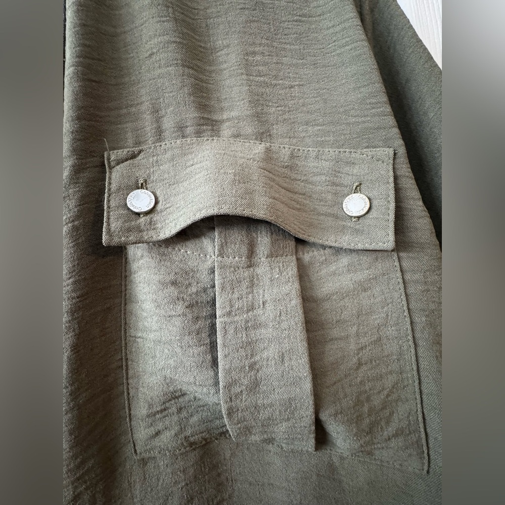 NWT Calvin Klein Olive Green Shirt - Picture 4 of 4